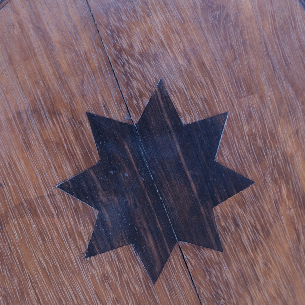19th century Moorish mahogany and macassar ebony side table.  View VII