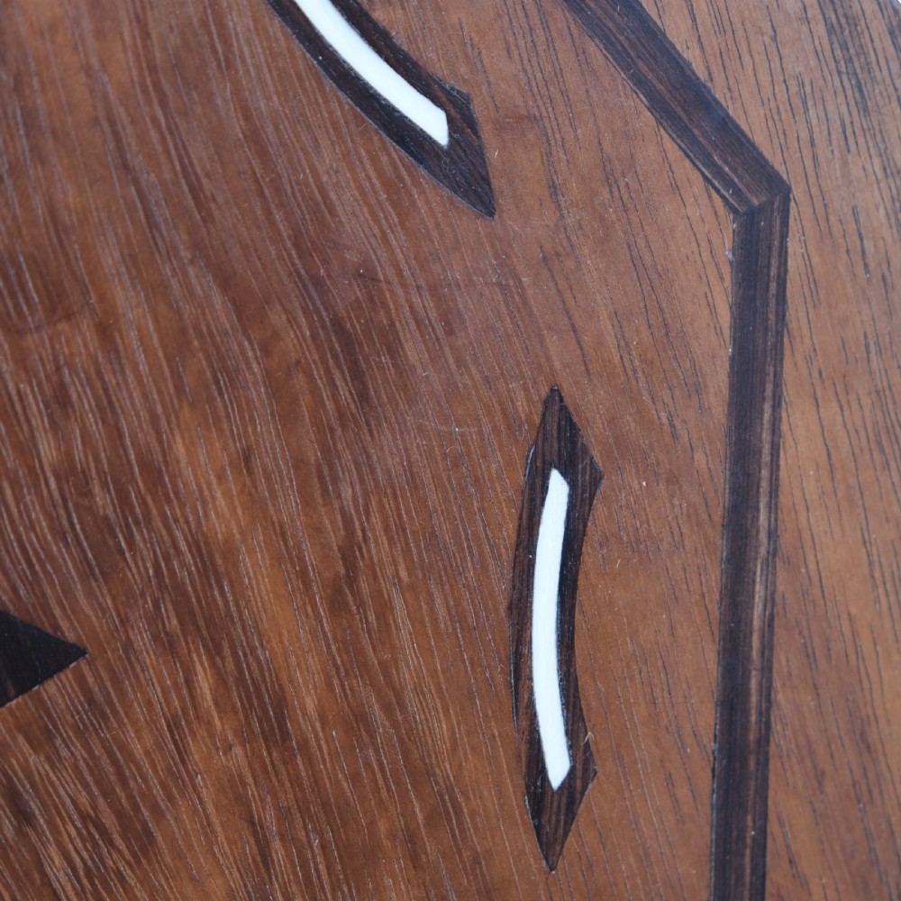 19th century Moorish mahogany and macassar ebony side table.  View VIII
