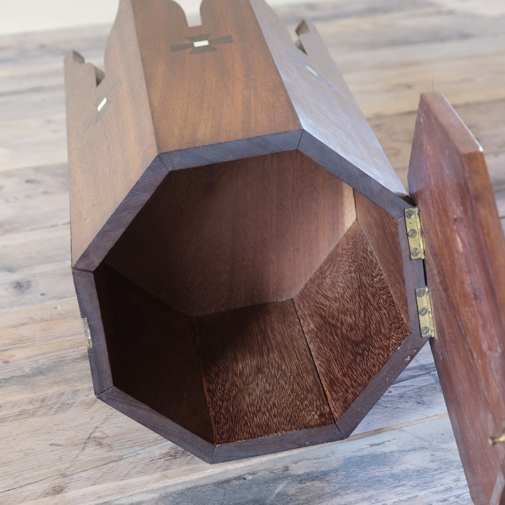 19th century Moorish mahogany and macassar ebony side table.  View XIII
