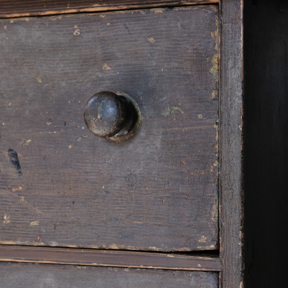 A small 19th century grained pine chest of drawers View IV