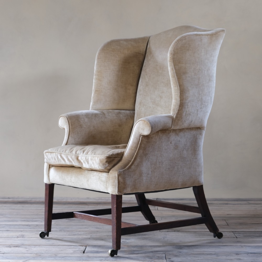 George III wingback armchair