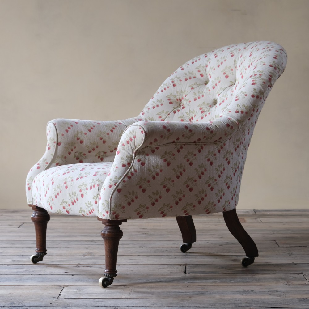 mid 19th century Holland and sons deep seated armchair  c1860 View VII