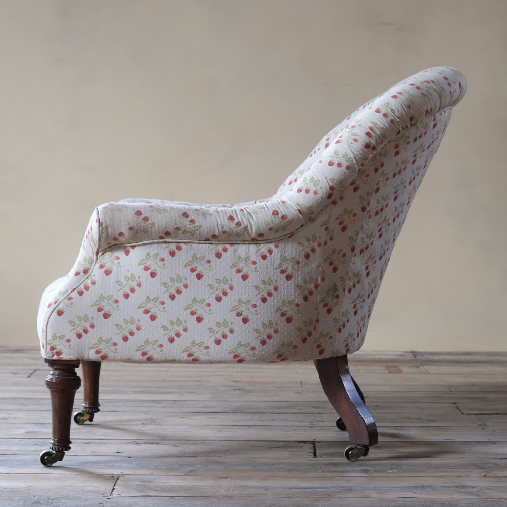 mid 19th century Holland and sons deep seated armchair  c1860 View VIII