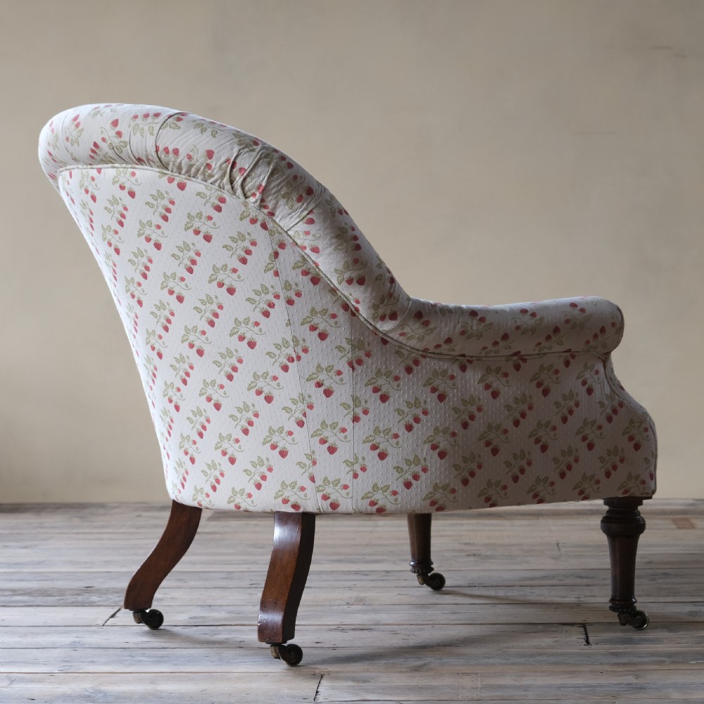 mid 19th century Holland and sons deep seated armchair  c1860 View IX