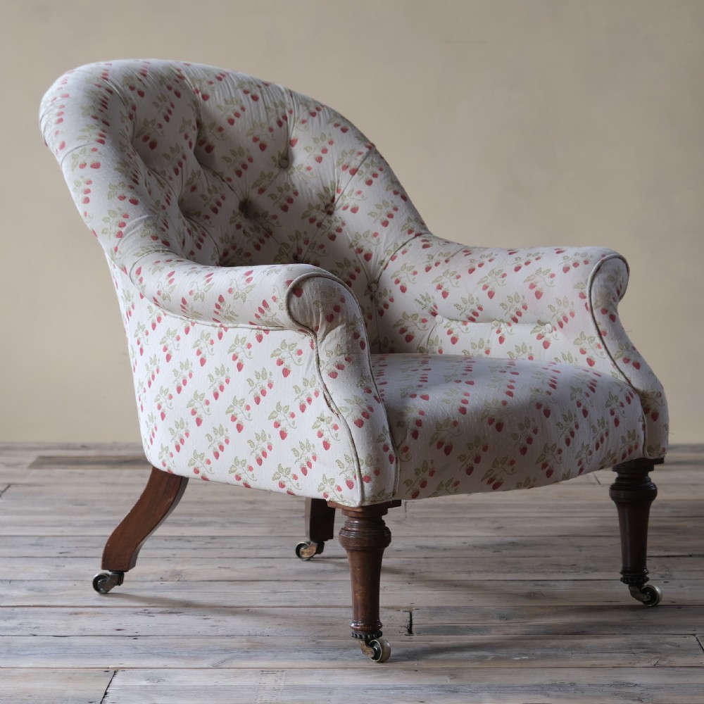 mid 19th century Holland and sons deep seated armchair  c1860 View X