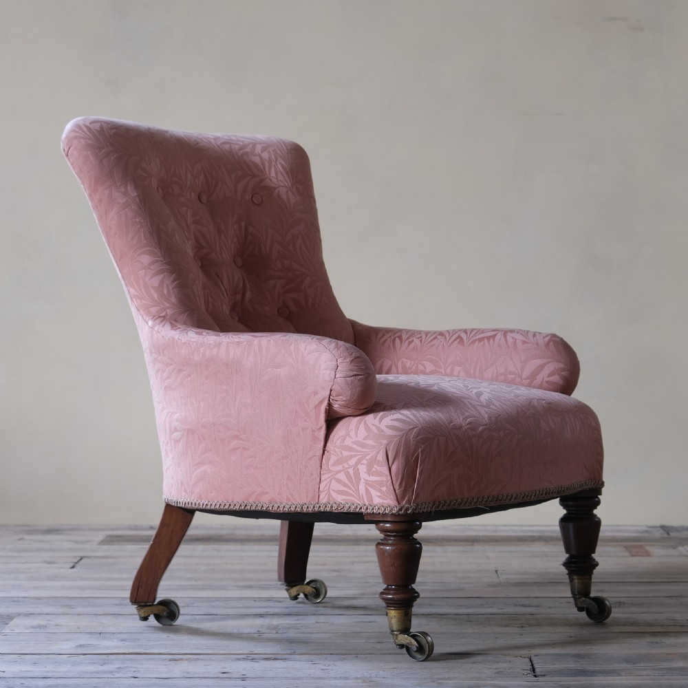19th century walnut bedroom armchair View II