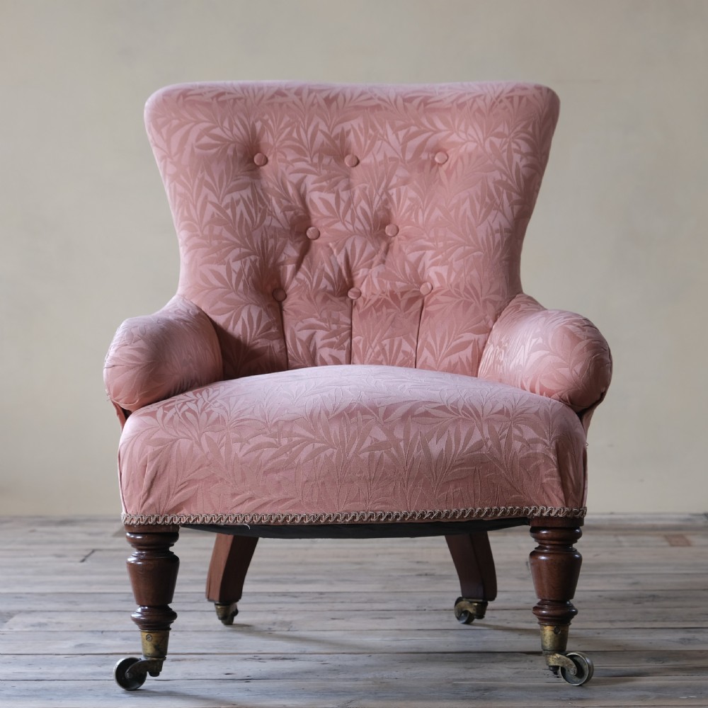 19th century walnut bedroom armchair View III