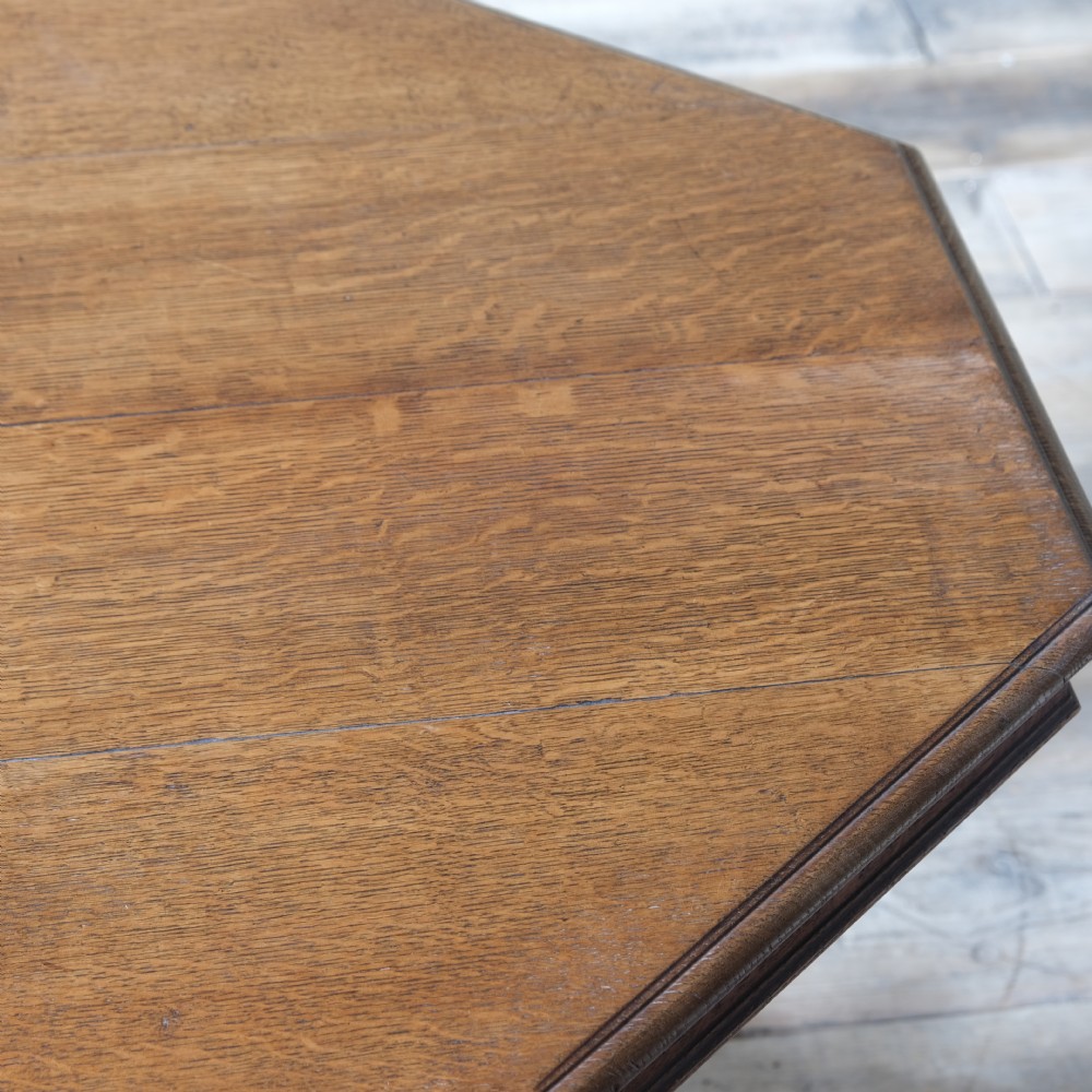 19th century Jas Shoolbred oak centre table View III