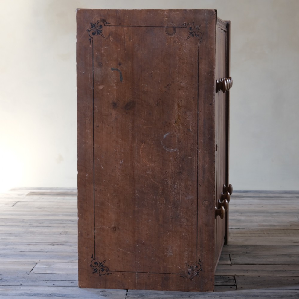 Aesthetic movement painted pine drawers View V