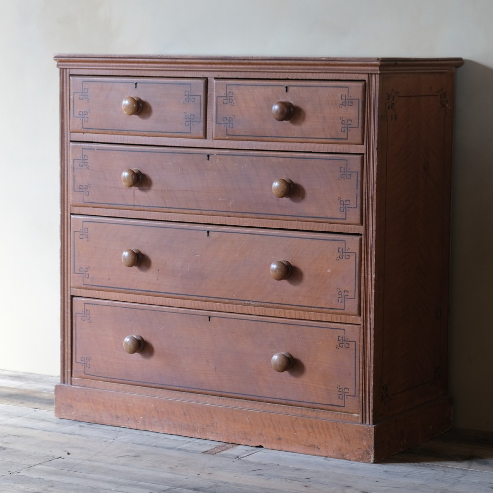 Aesthetic movement painted pine drawers View VIII