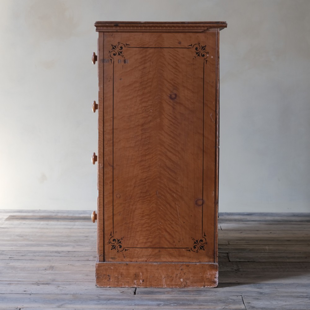 Aesthetic movement painted pine drawers View XI