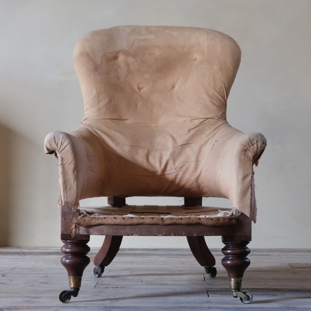 Mid 19th century spoon back armchair View II