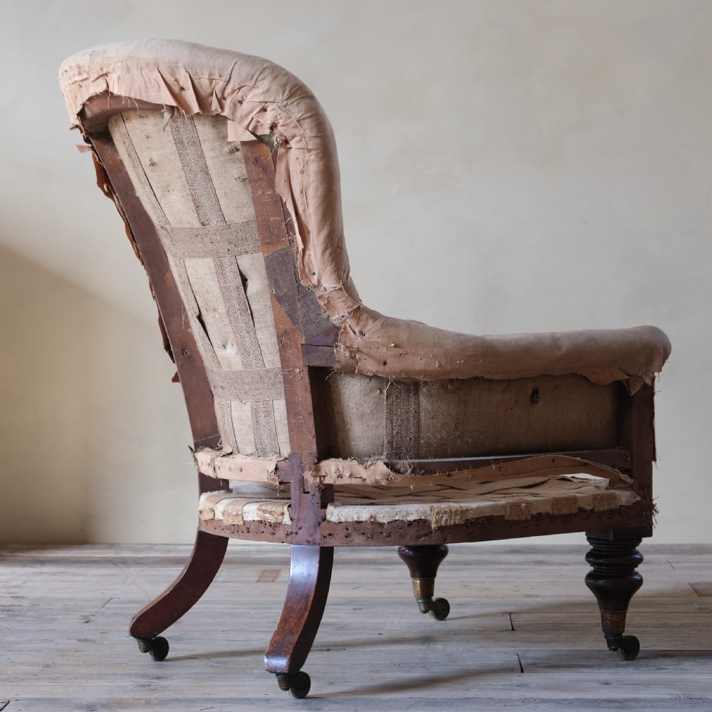 Mid 19th century spoon back armchair View V