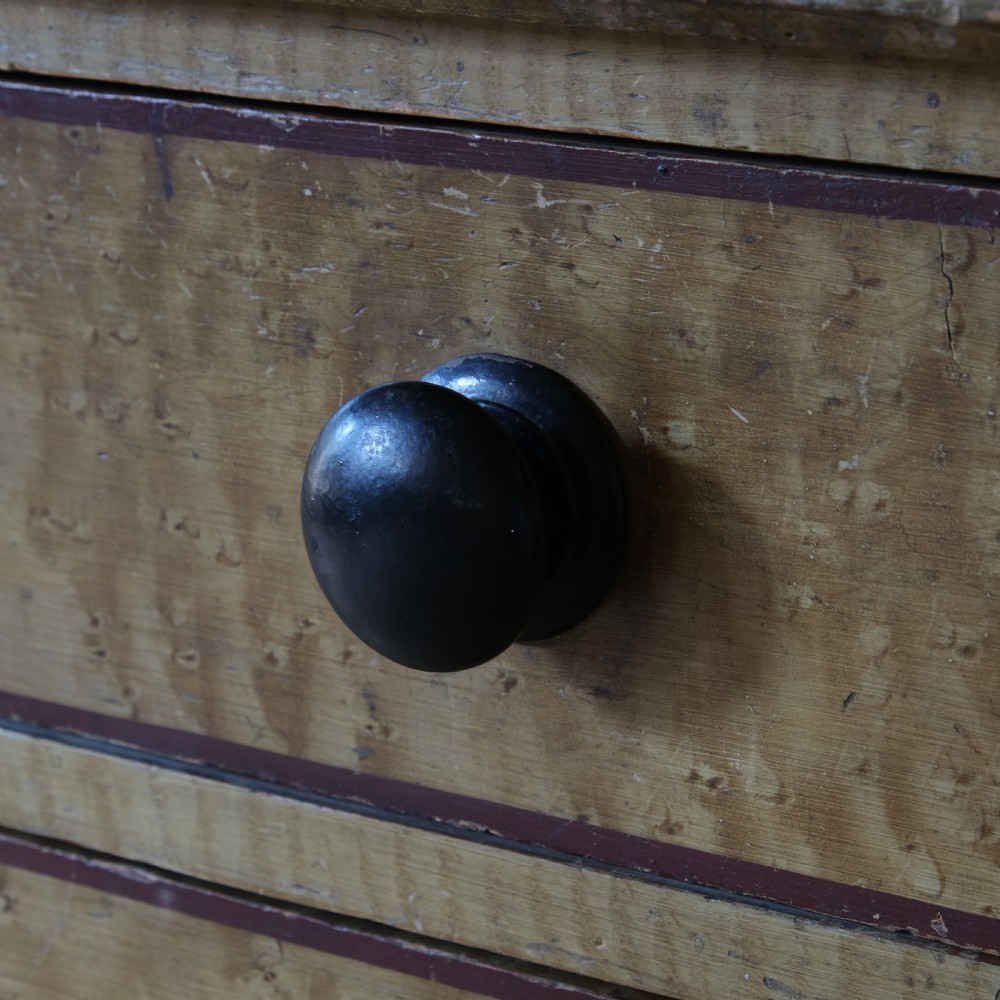Regency grained pine washstand chest of drawers. View VIII