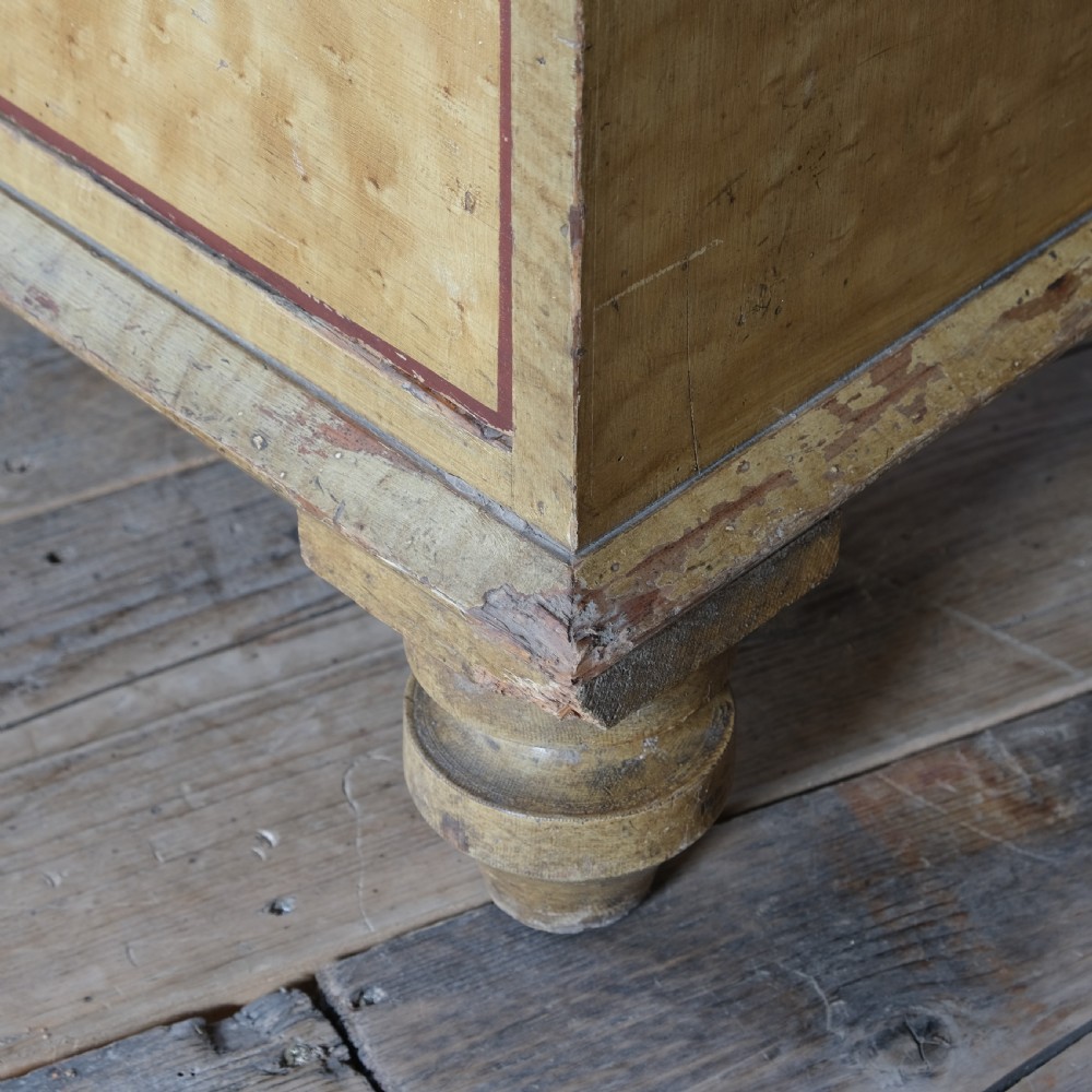 Regency grained pine washstand chest of drawers. View XV
