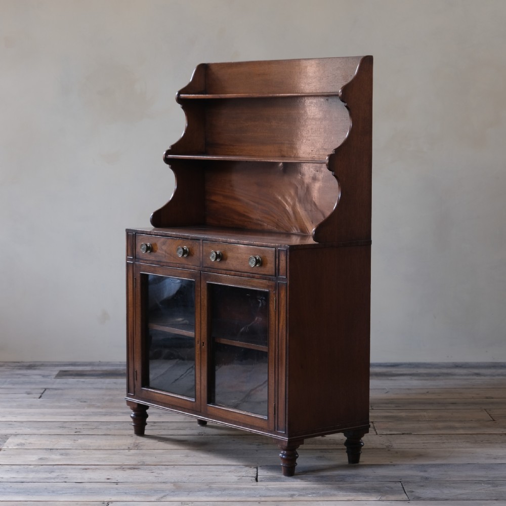 Regency mahogany glazed cabinet  View III