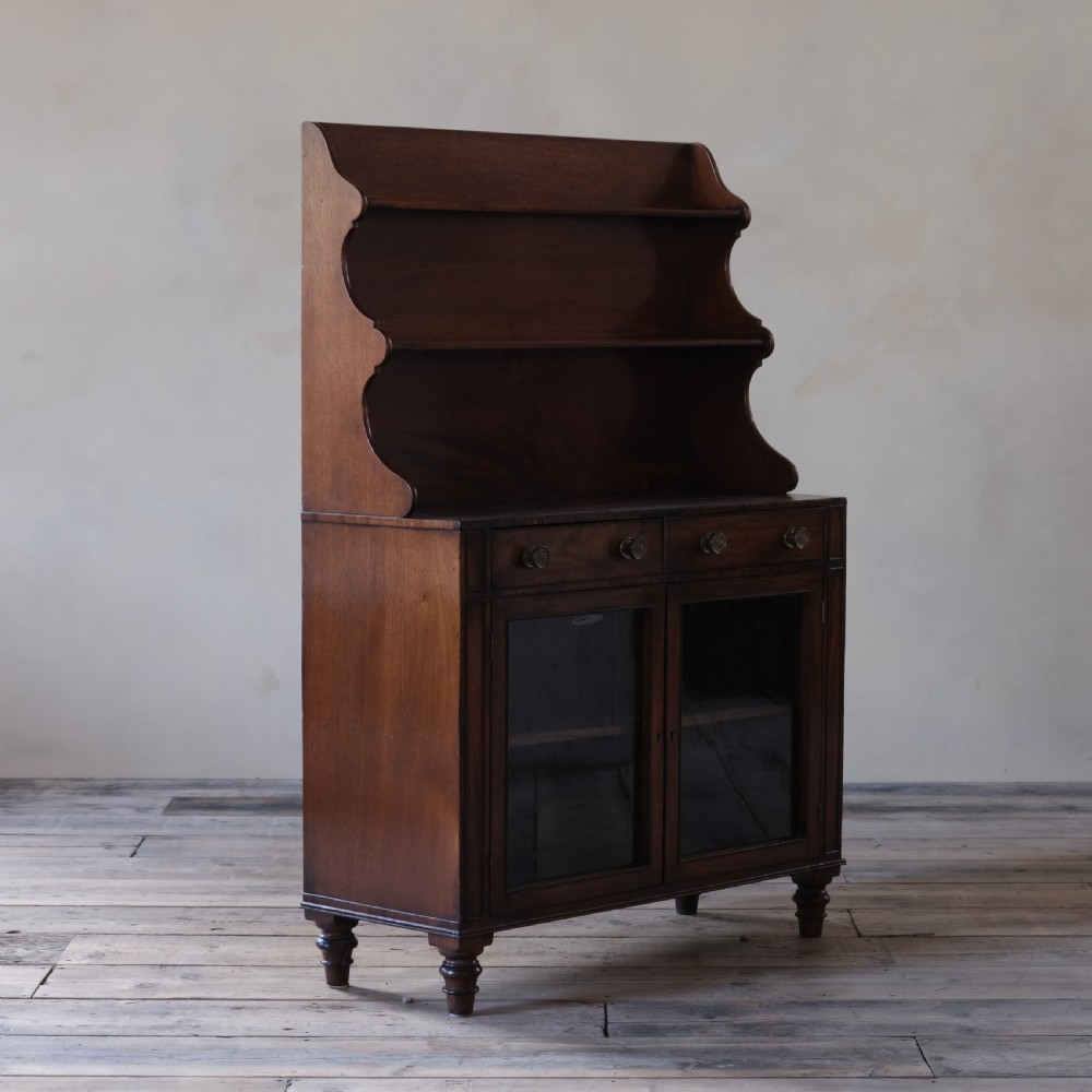 Regency mahogany glazed cabinet  View IV