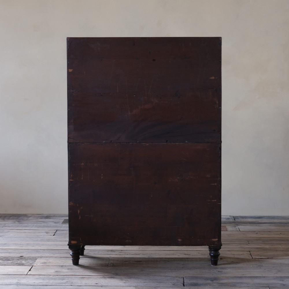 Regency mahogany glazed cabinet  View V