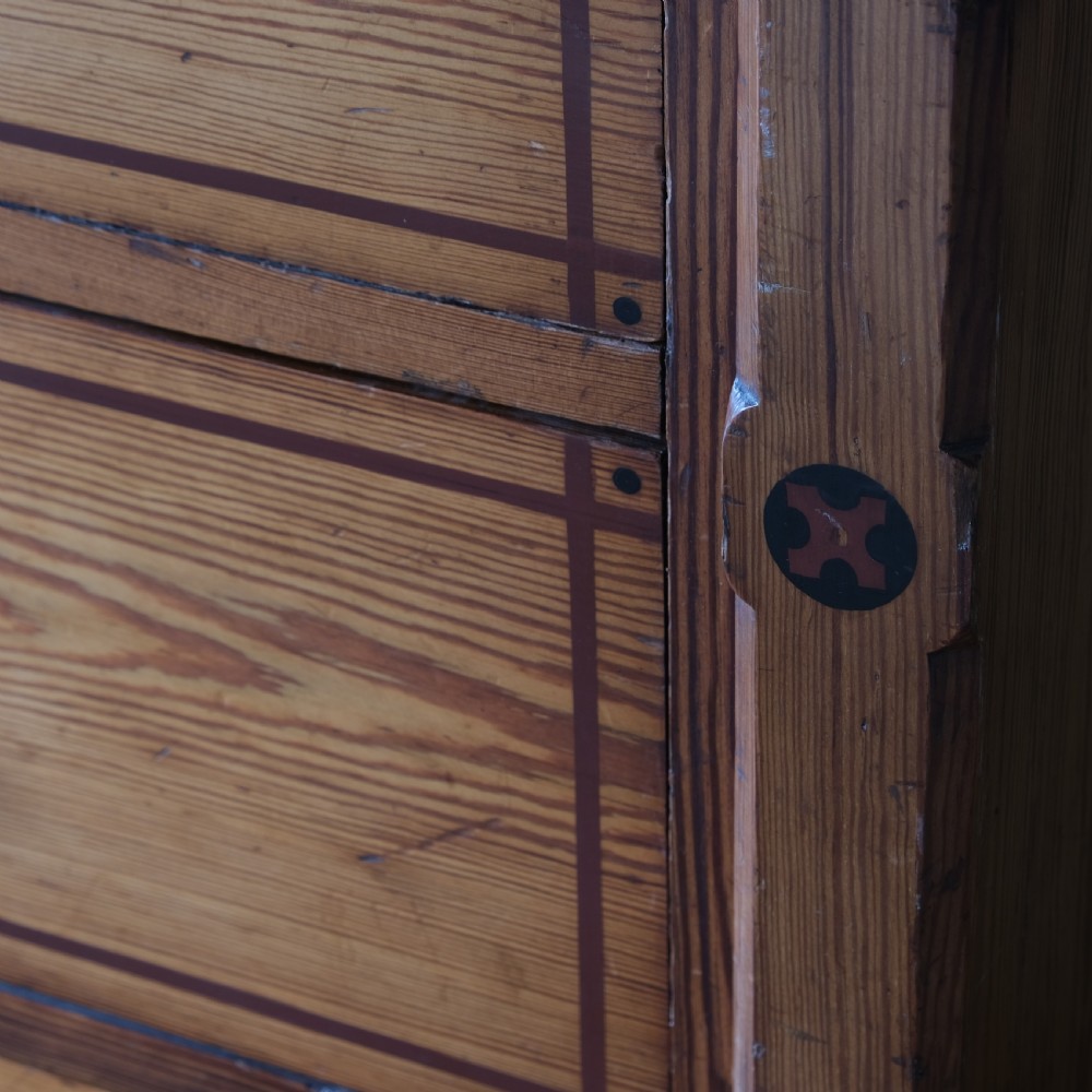 19th century aesthetic movement pitch pine chest of drawers View IV