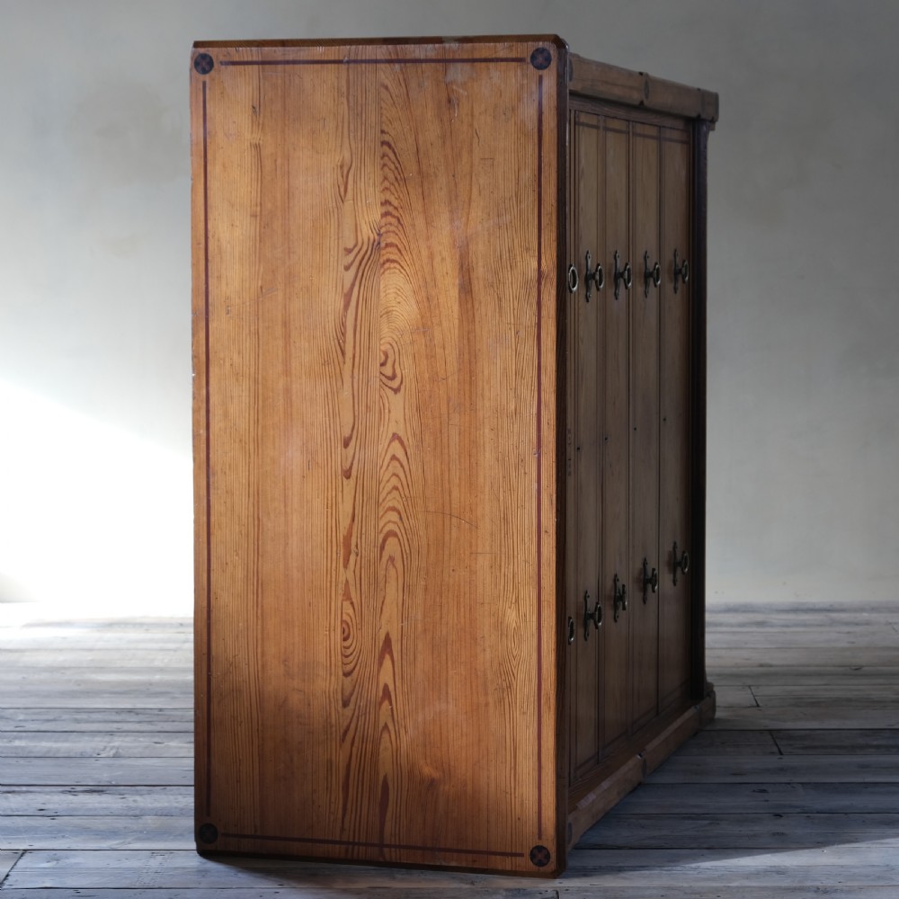 19th century aesthetic movement pitch pine chest of drawers View VI