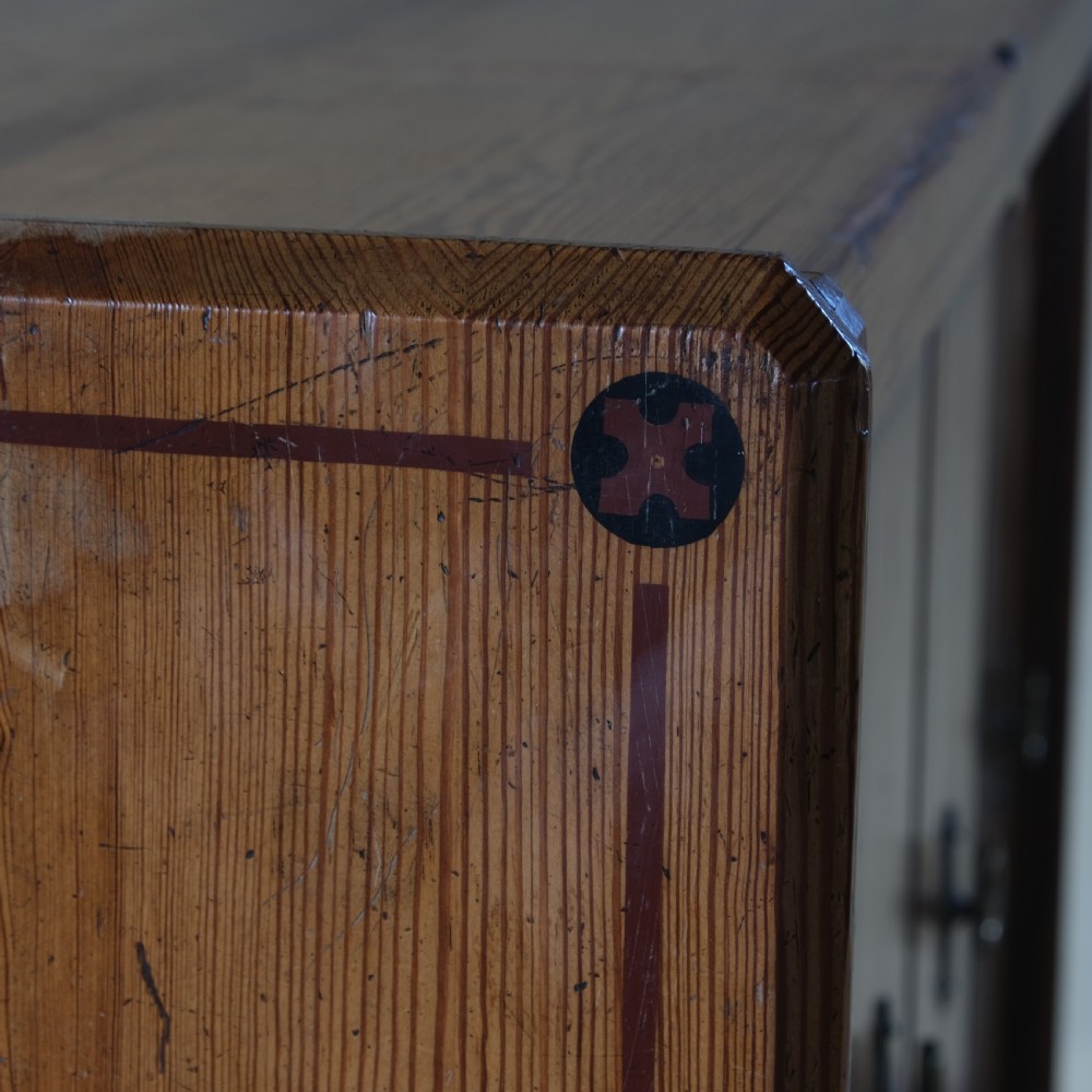 19th century aesthetic movement pitch pine chest of drawers View VIII