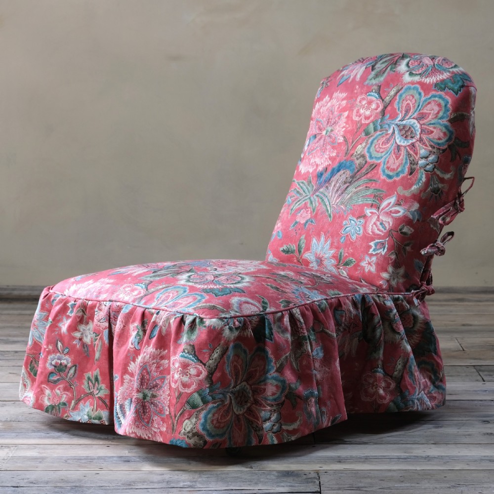19th century Howard and sons slipper chair