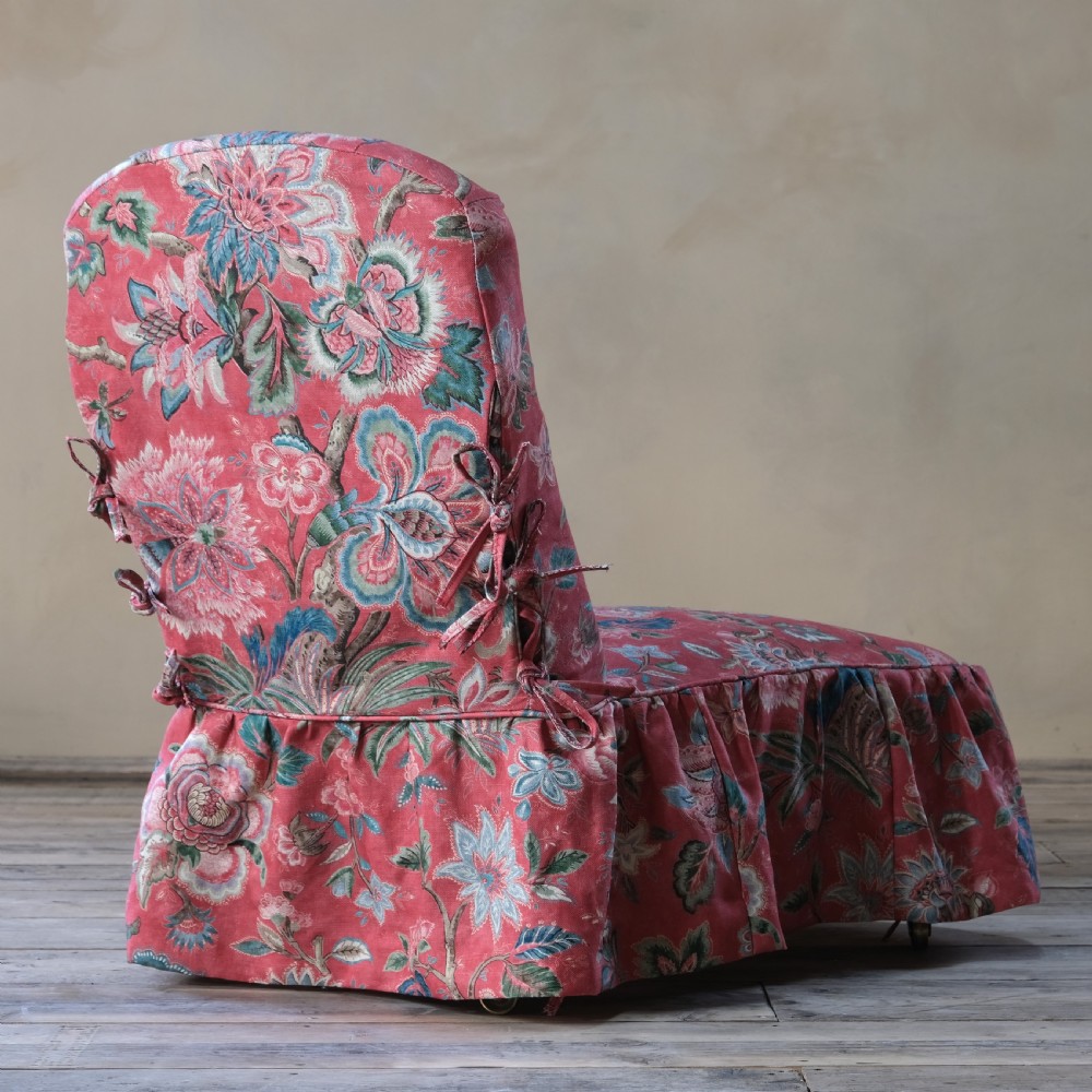 19th century Howard and sons slipper chair View V