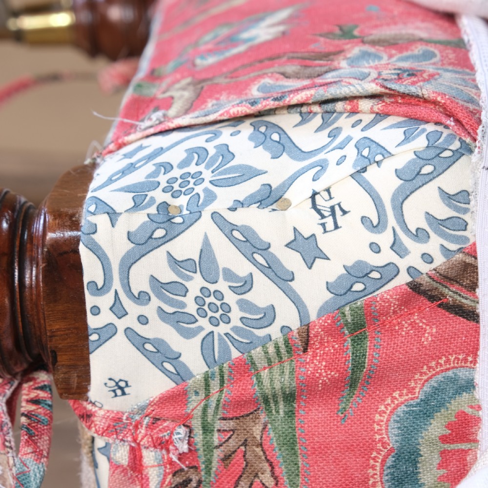 19th century Howard and sons slipper chair View IX