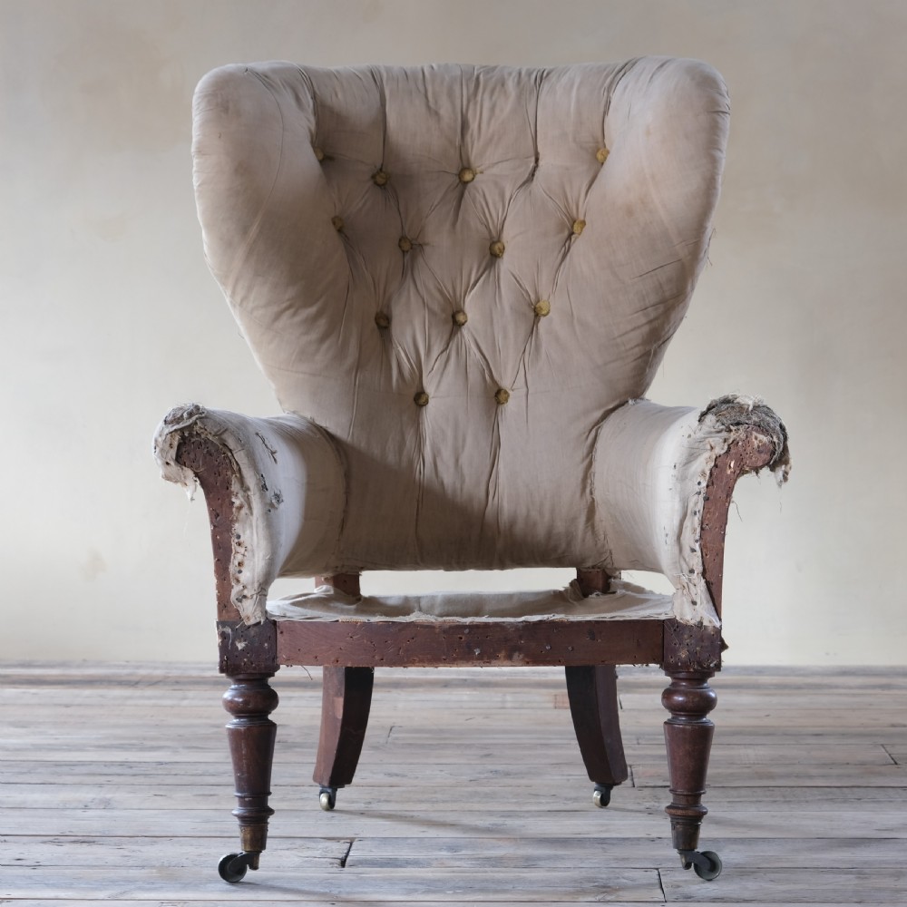Georgian barrel back armchair