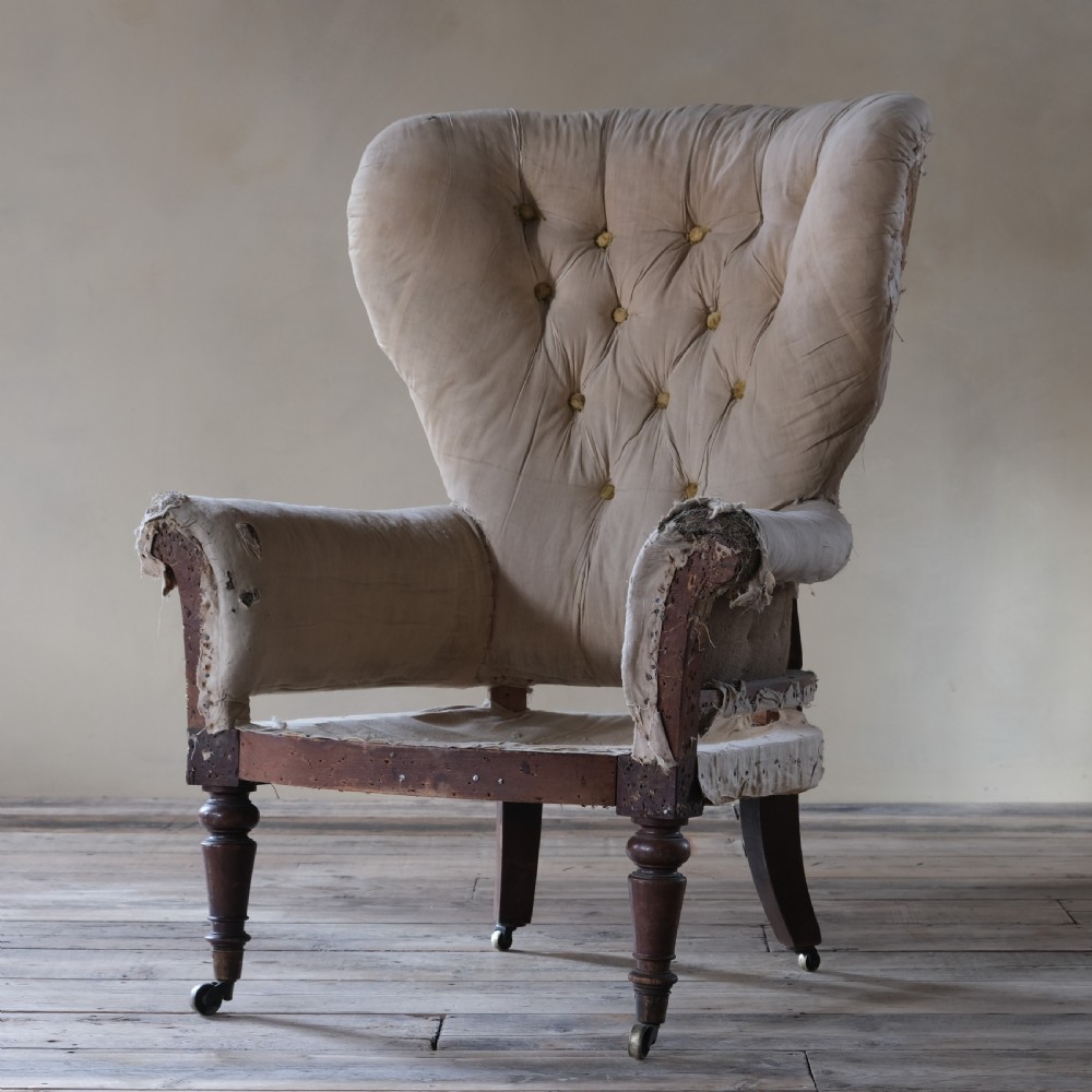 Georgian barrel back armchair View IX