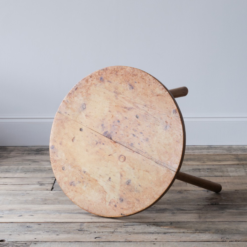 19th century Welsh boarders pine cricket table View VI