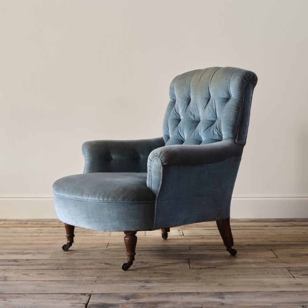 19th century country house Howard style armchair.