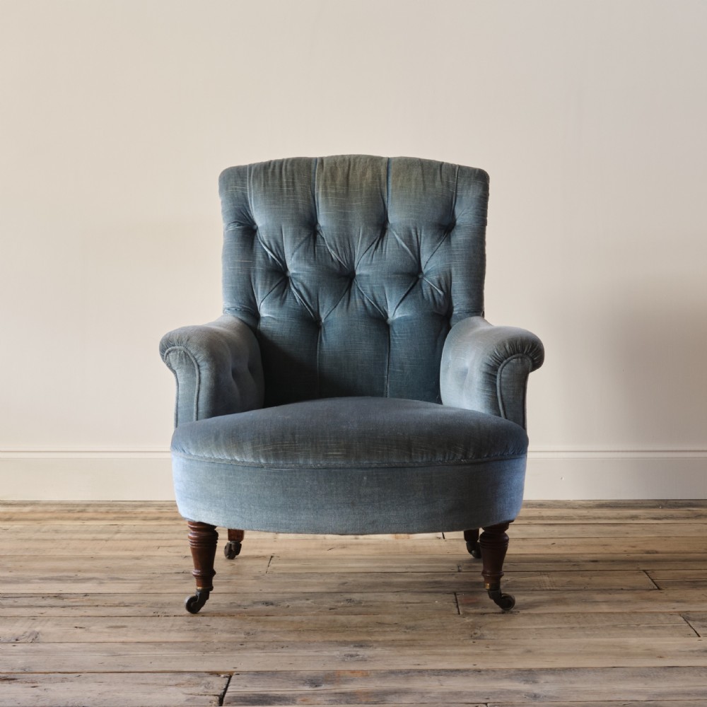 19th century country house Howard style armchair. View II