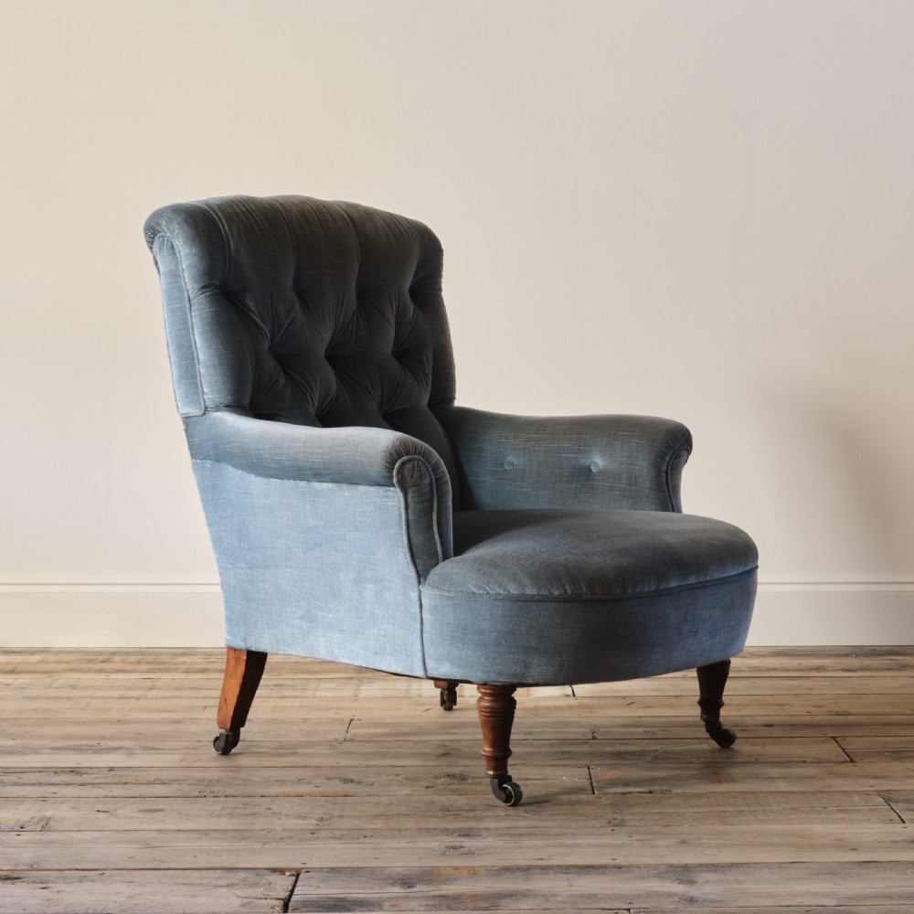 19th century country house Howard style armchair. View III