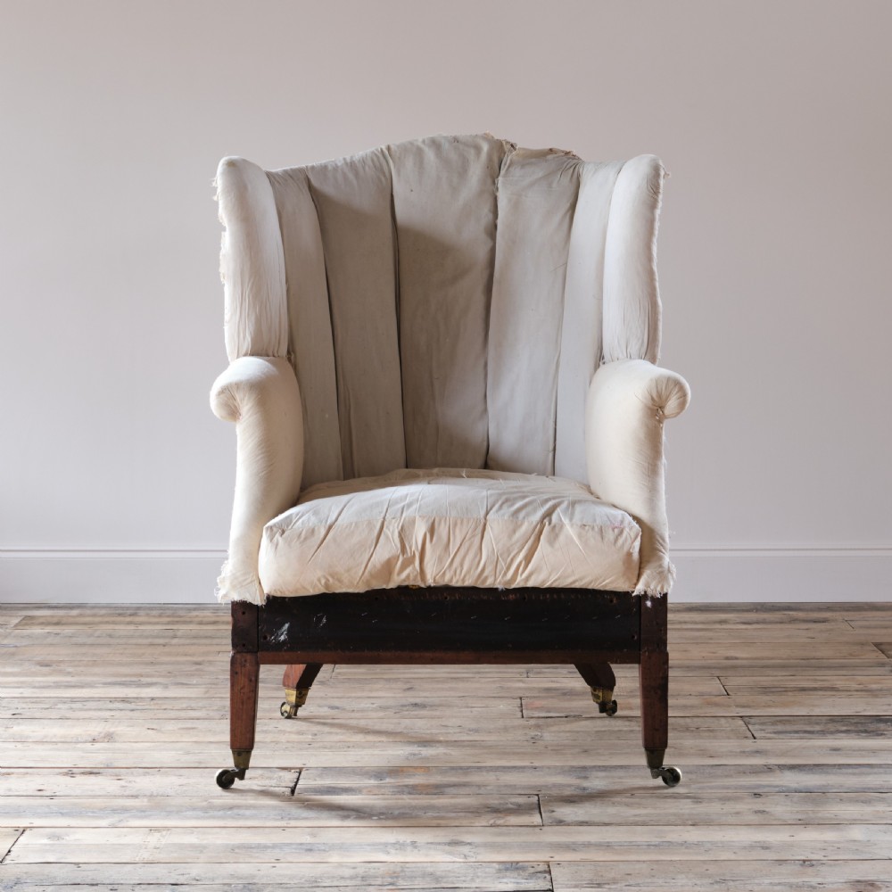 Large 19Th Century Barrel Back Armchair