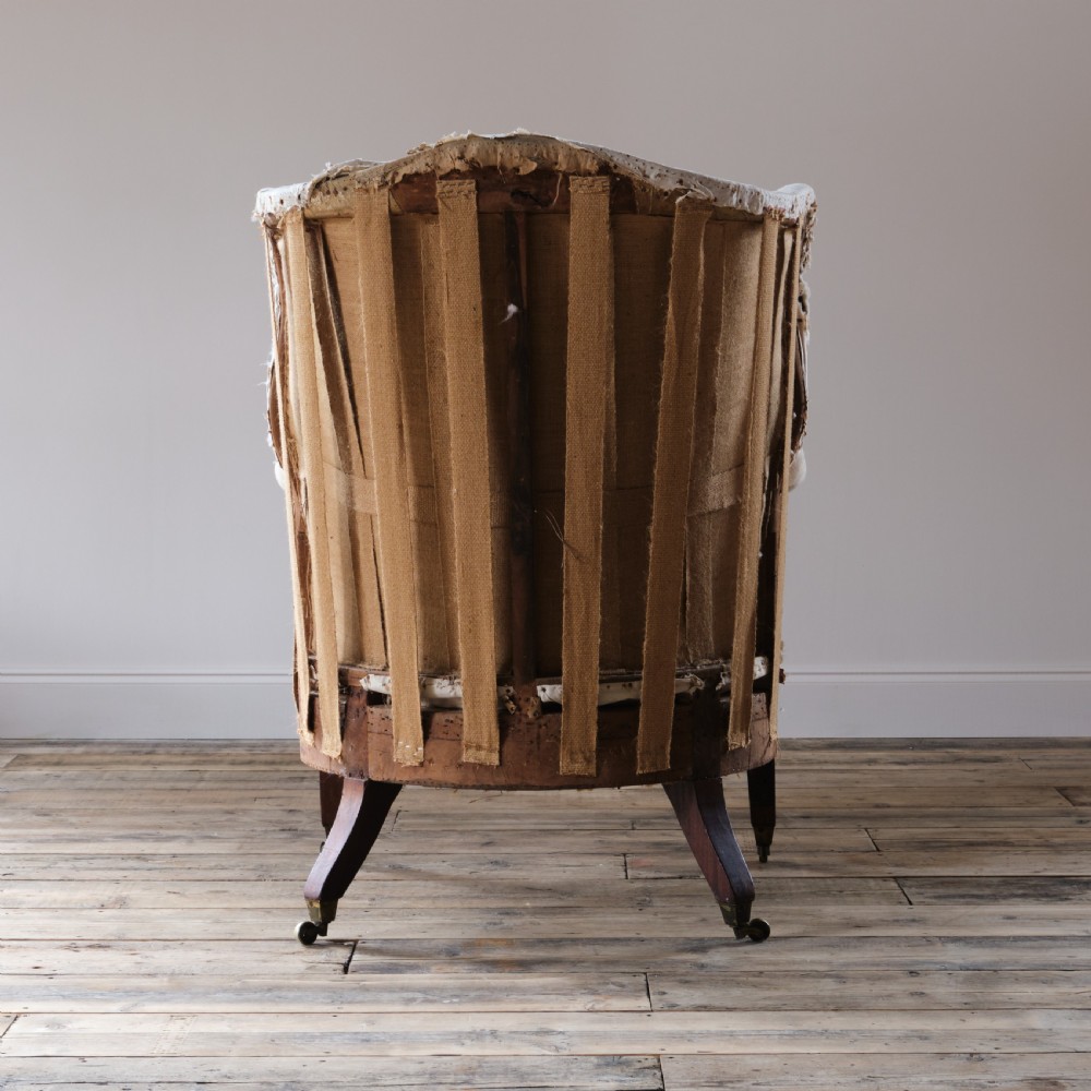 Large 19Th Century Barrel Back Armchair View V