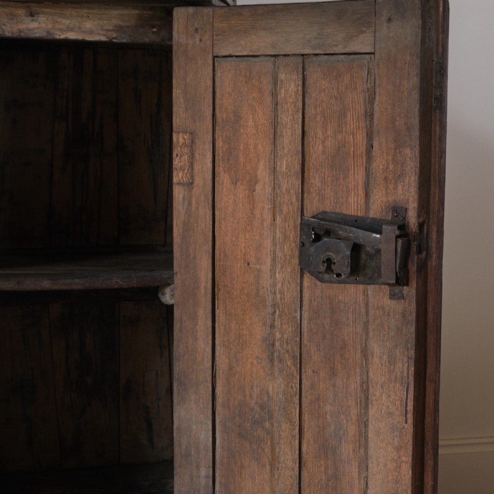 18th Century Gothic Oak Cupboard View IV