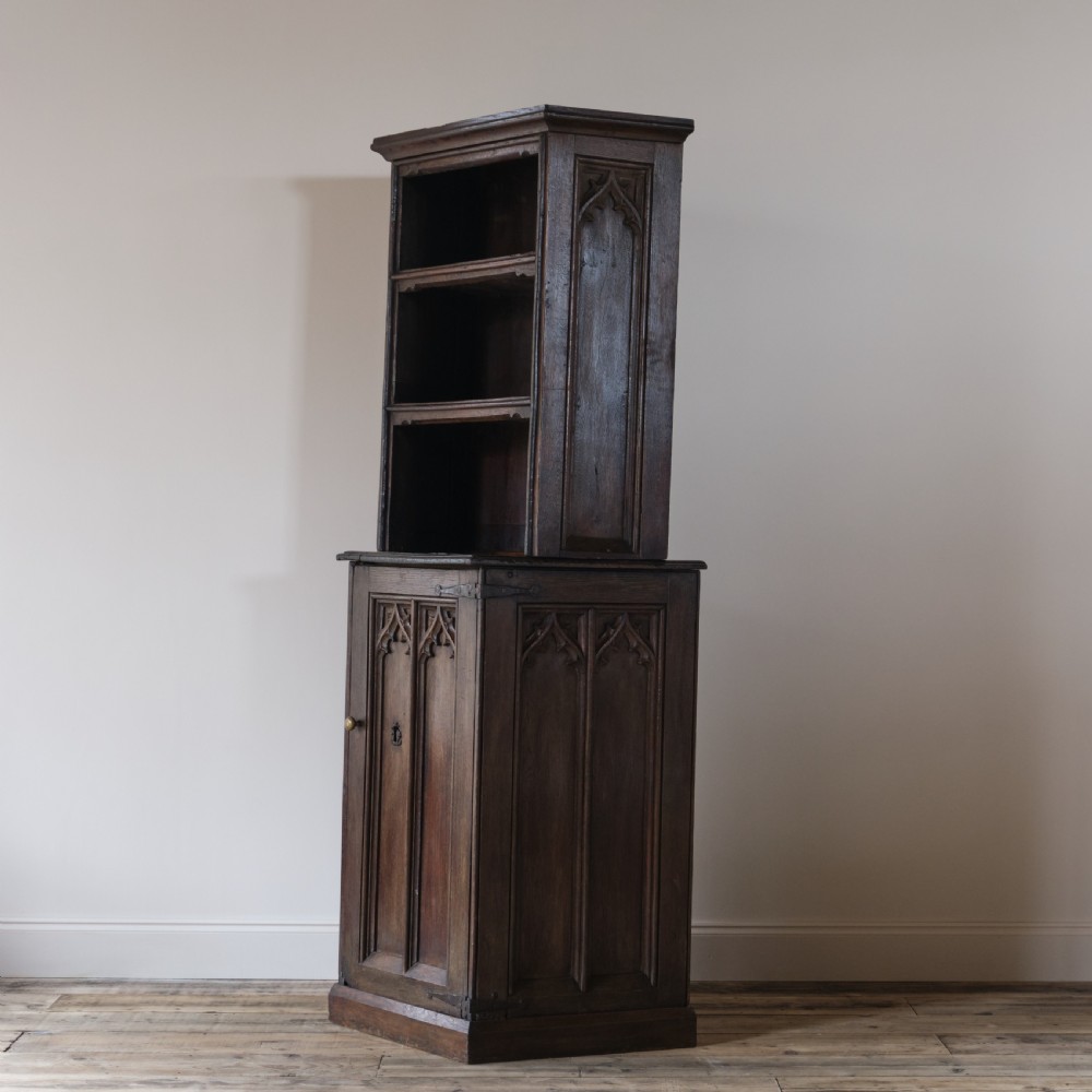 18th Century Gothic Oak Cupboard View VI