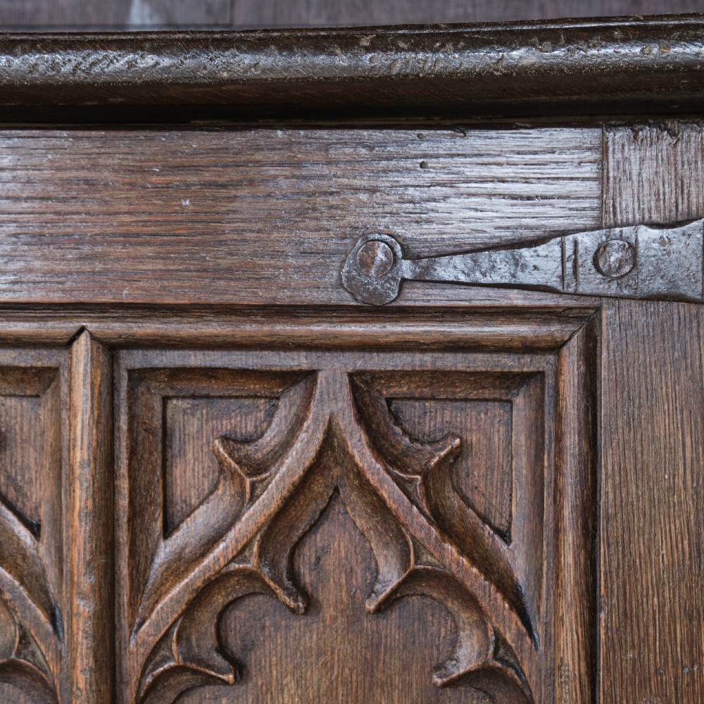 18th Century Gothic Oak Cupboard View VIII