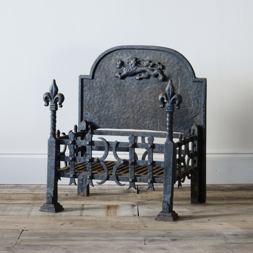 Wrought iron fire basket