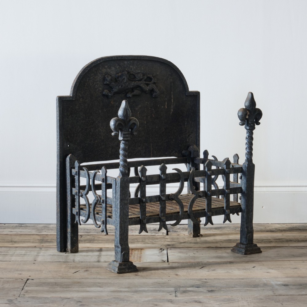 Wrought iron fire basket View III