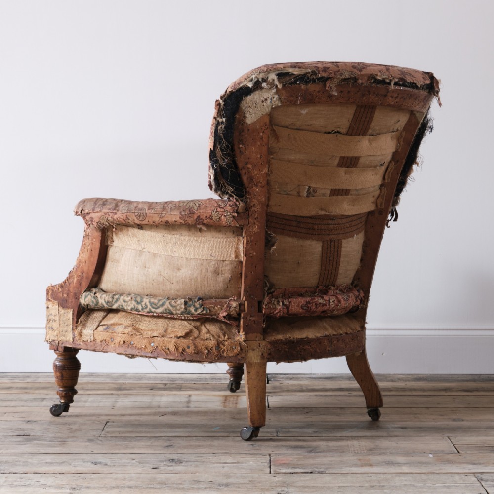 19th century spoon back armchair by Hampton and sons - Pall Mall London View IV
