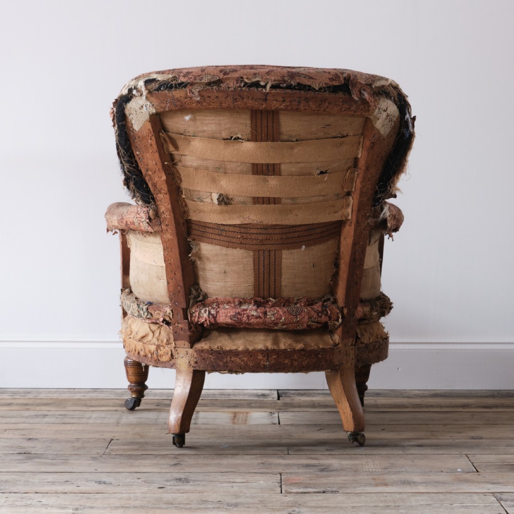 19th century spoon back armchair by Hampton and sons - Pall Mall London View V