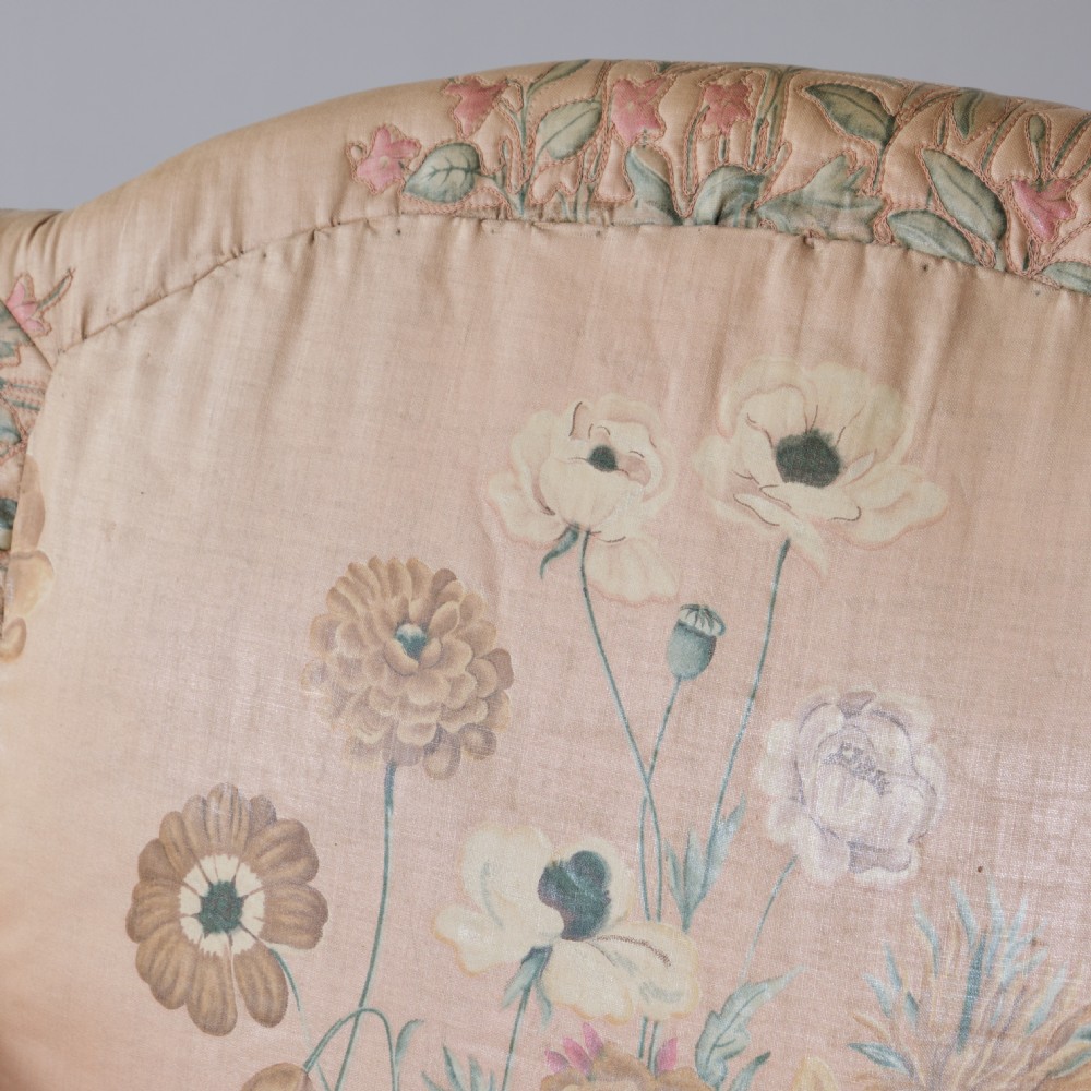 Petite armchair in original loose cover and fabric c1900 View XVIII
