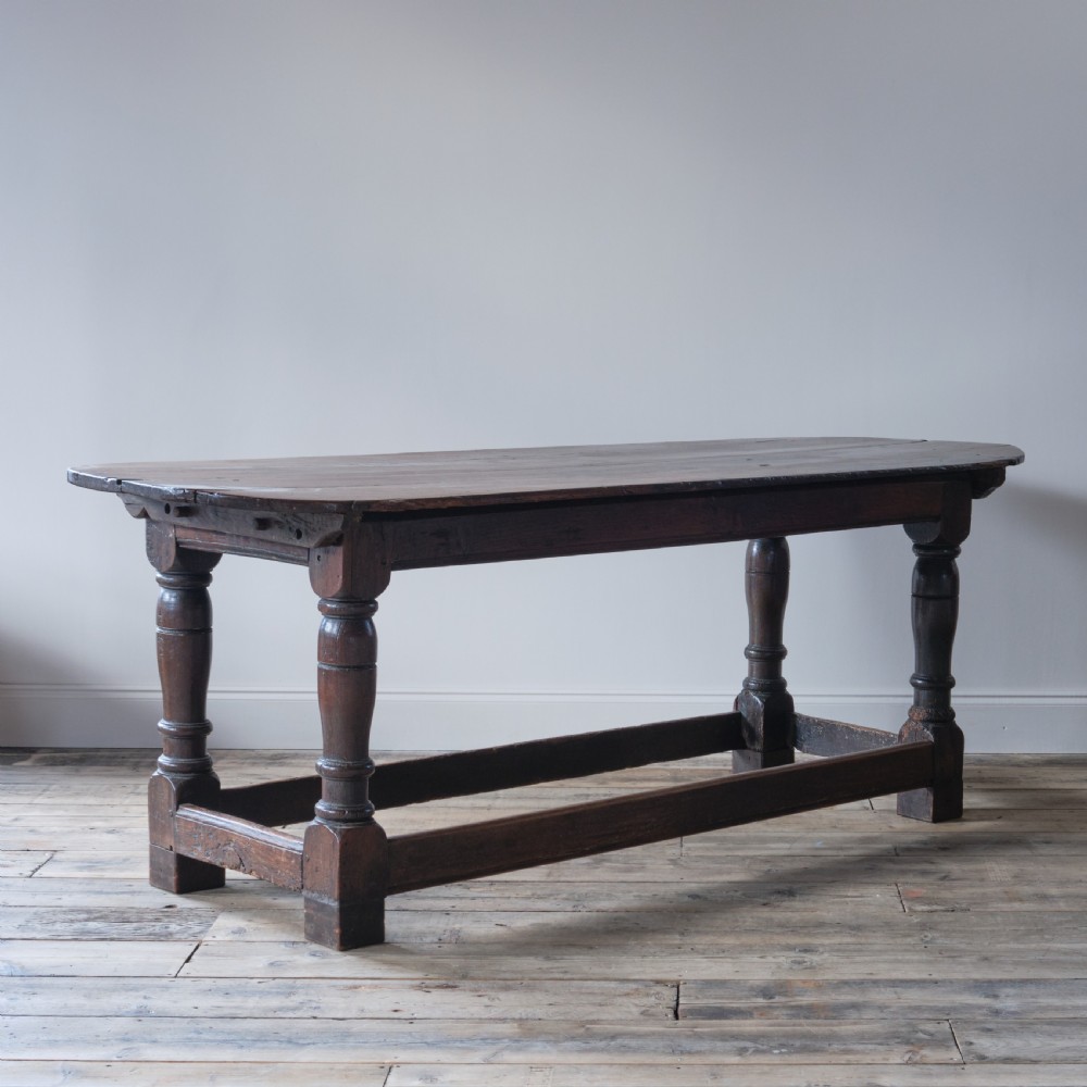 18th century oak refectory table View V