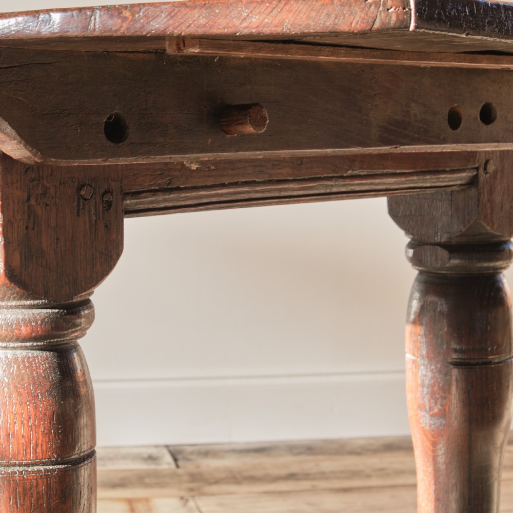 18th century oak refectory table View VI