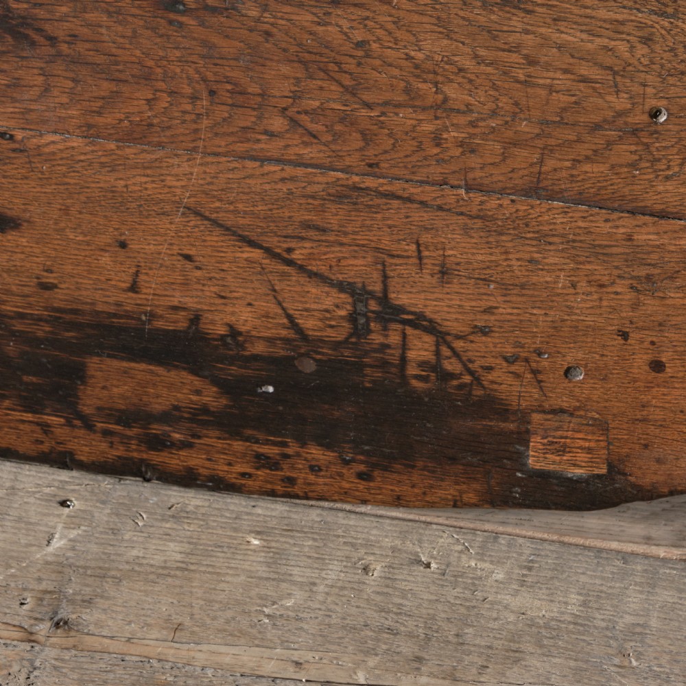 18th century oak refectory table View XIII