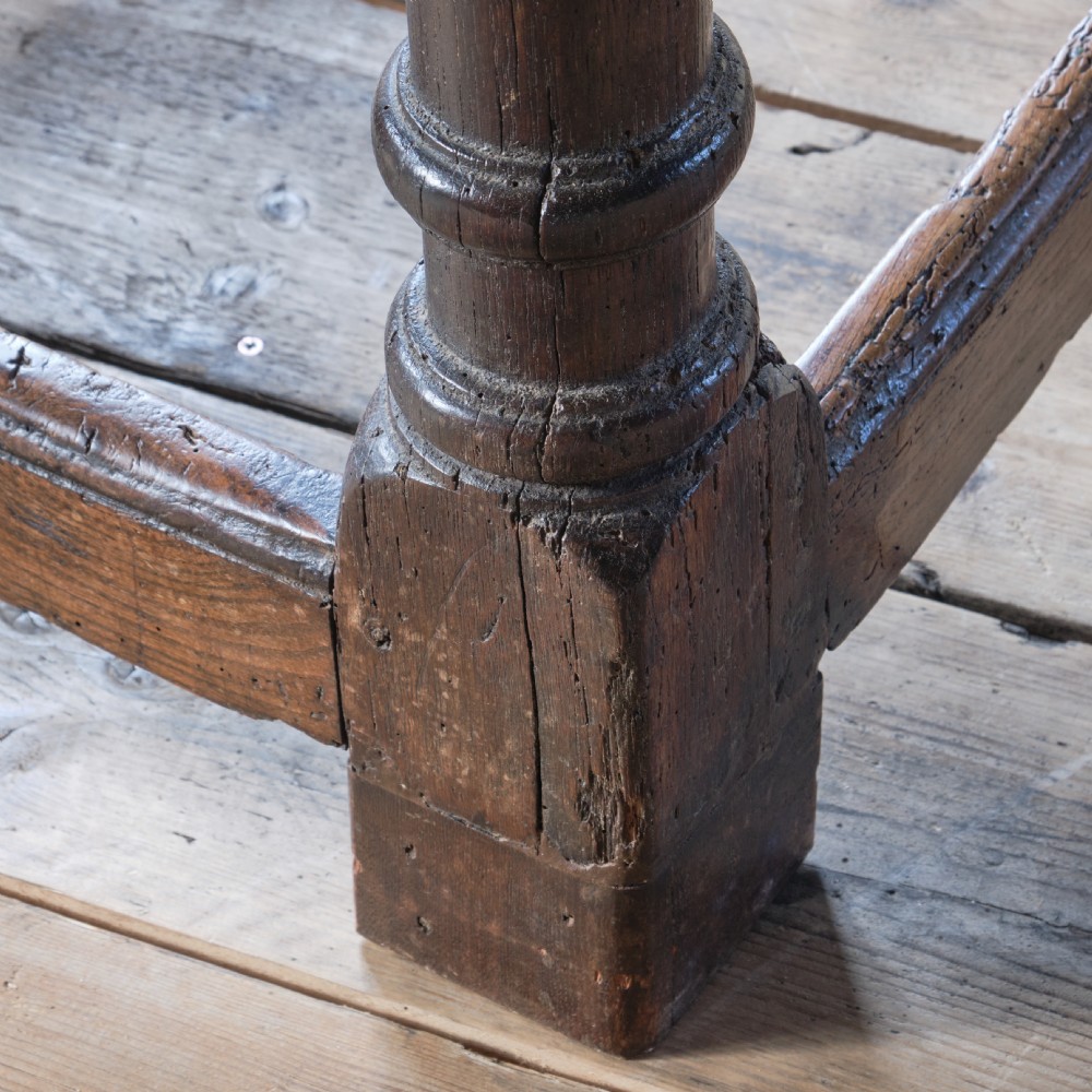 18th century oak refectory table View XIV