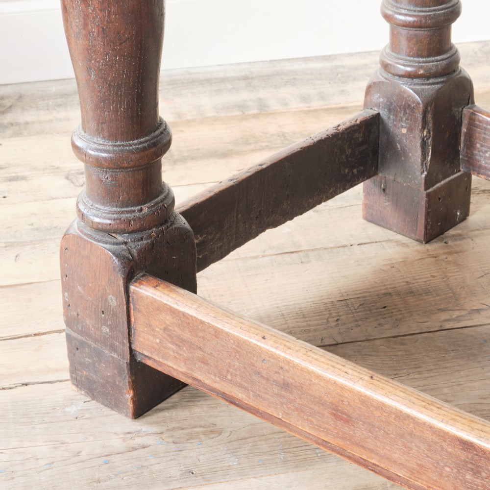 18th century oak refectory table View XV