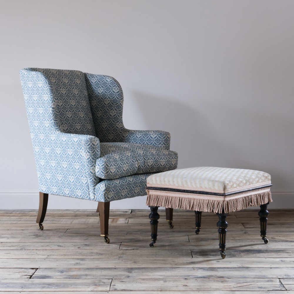 Lamb of Manchester aesthetic footstool c1870 View II